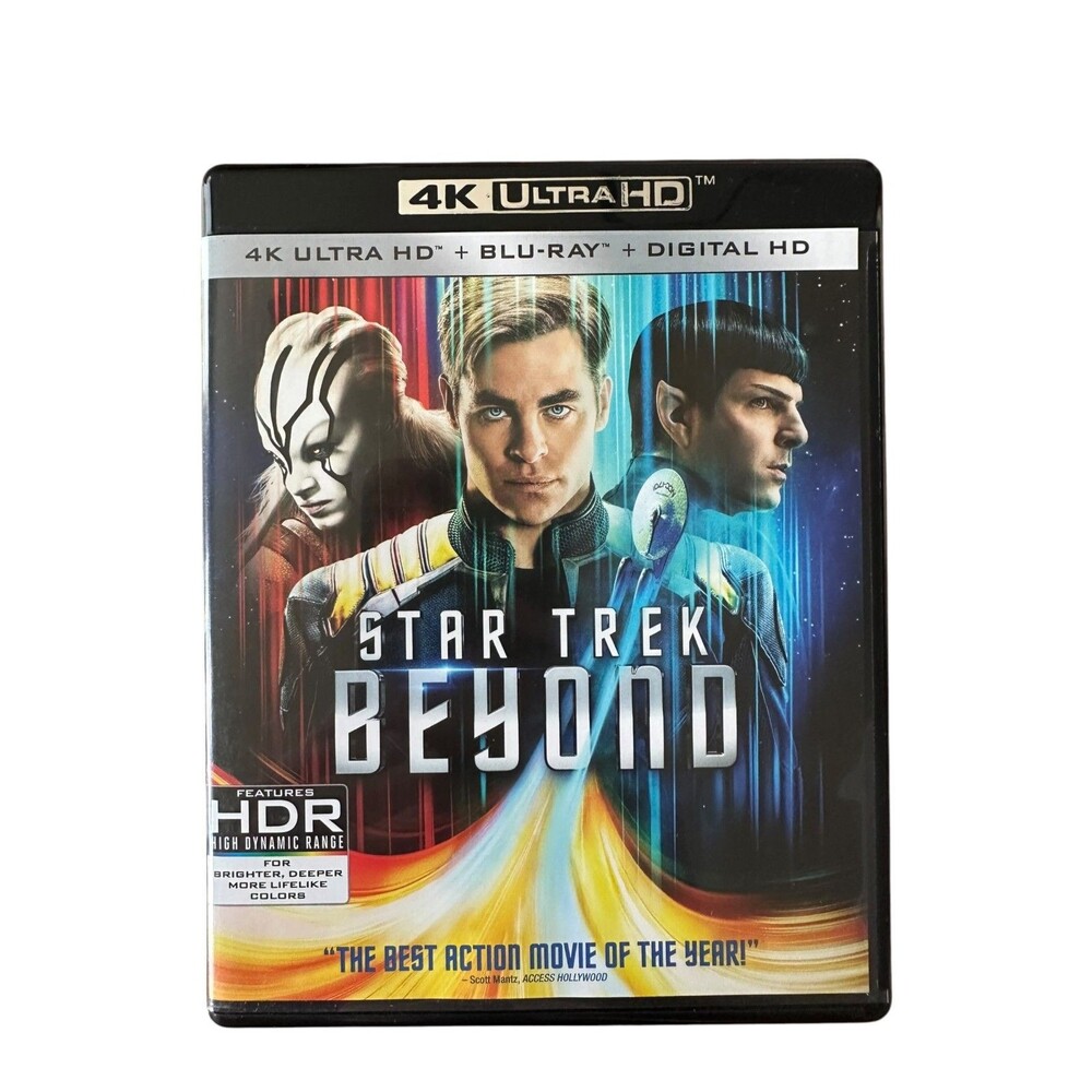 Star Trek Beyond 4K Ultra HD + Blu-Ray Disc Set Sci-Fi Movie